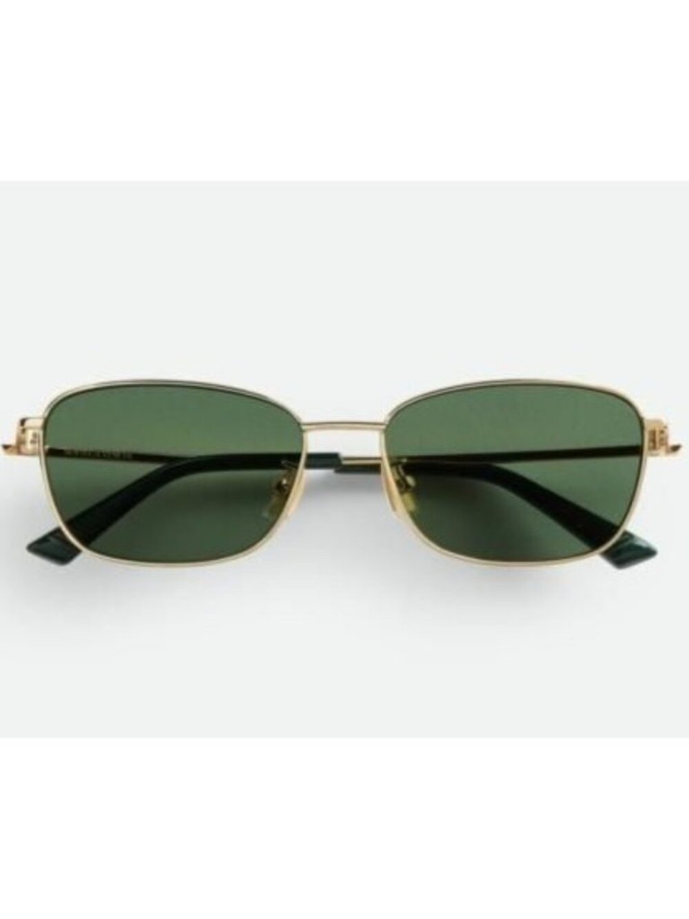 NEW BOTTEGA VENETA SUNGLASSES WOMEN GOLD/GREEN BV1300S 002